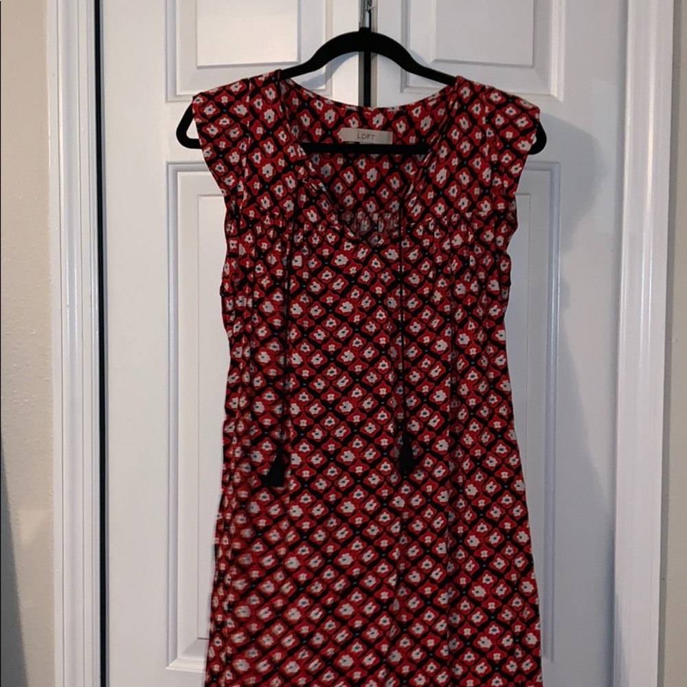 Loft red dress